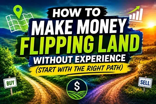 How to make money flipping land without experience, featuring beginner-friendly land investing strategies, property acquisition, and profitable land flipping opportunities