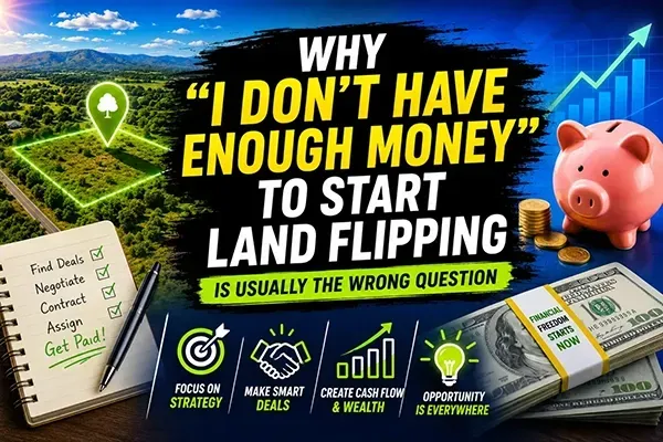 Why I don't have enough money to start land flipping is the wrong question - Travis King