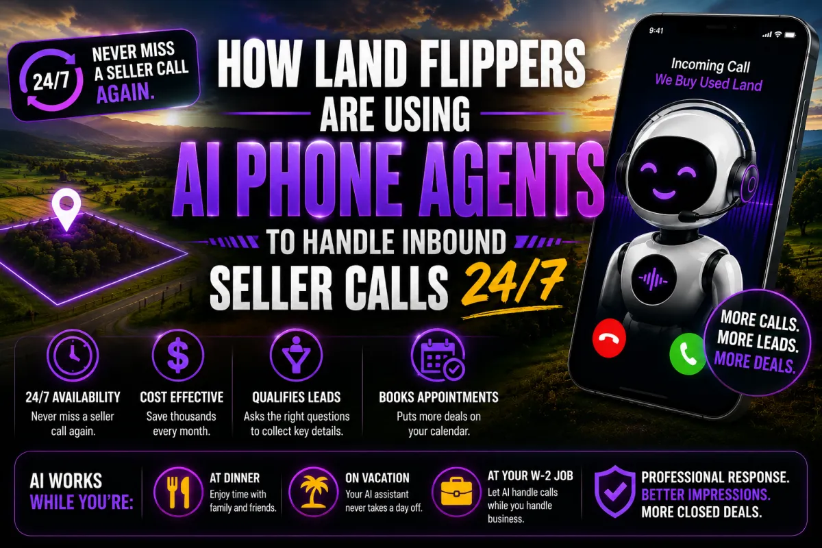 How Land Flippers Are Using AI Phone Agents to Handle Inbound Seller Calls 24/7