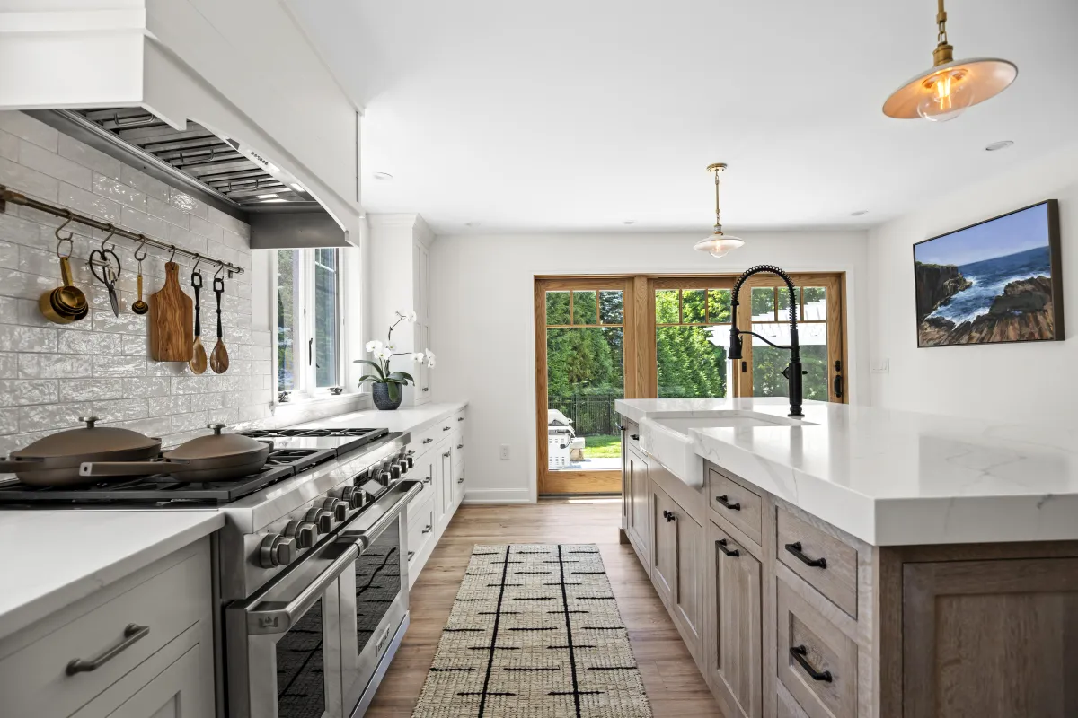 kitchen island natural light