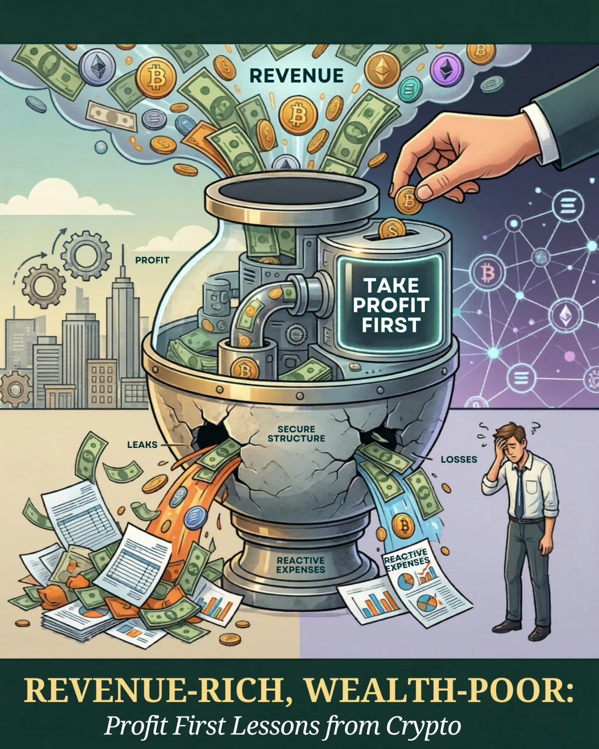 Revenue-Rich, Wealth-Poor: What a Decade in Crypto Taught Me About the Profit First Methodology