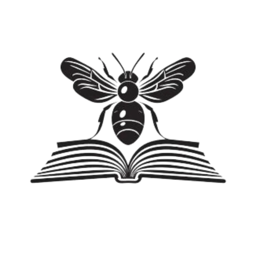 Bee on a book