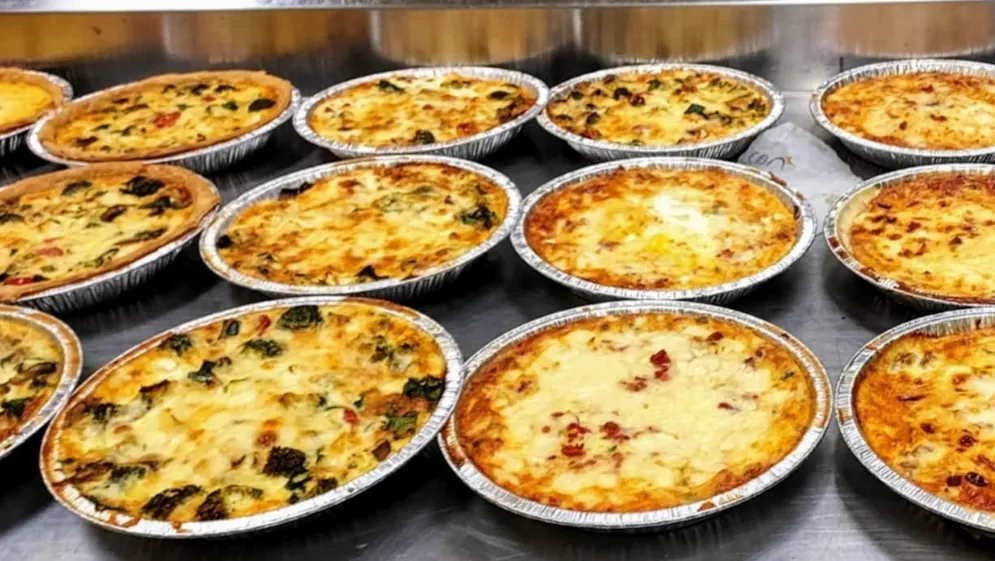 Our housemade quiches are baked fresh and perfect for breakfast, brunch, or anytime.