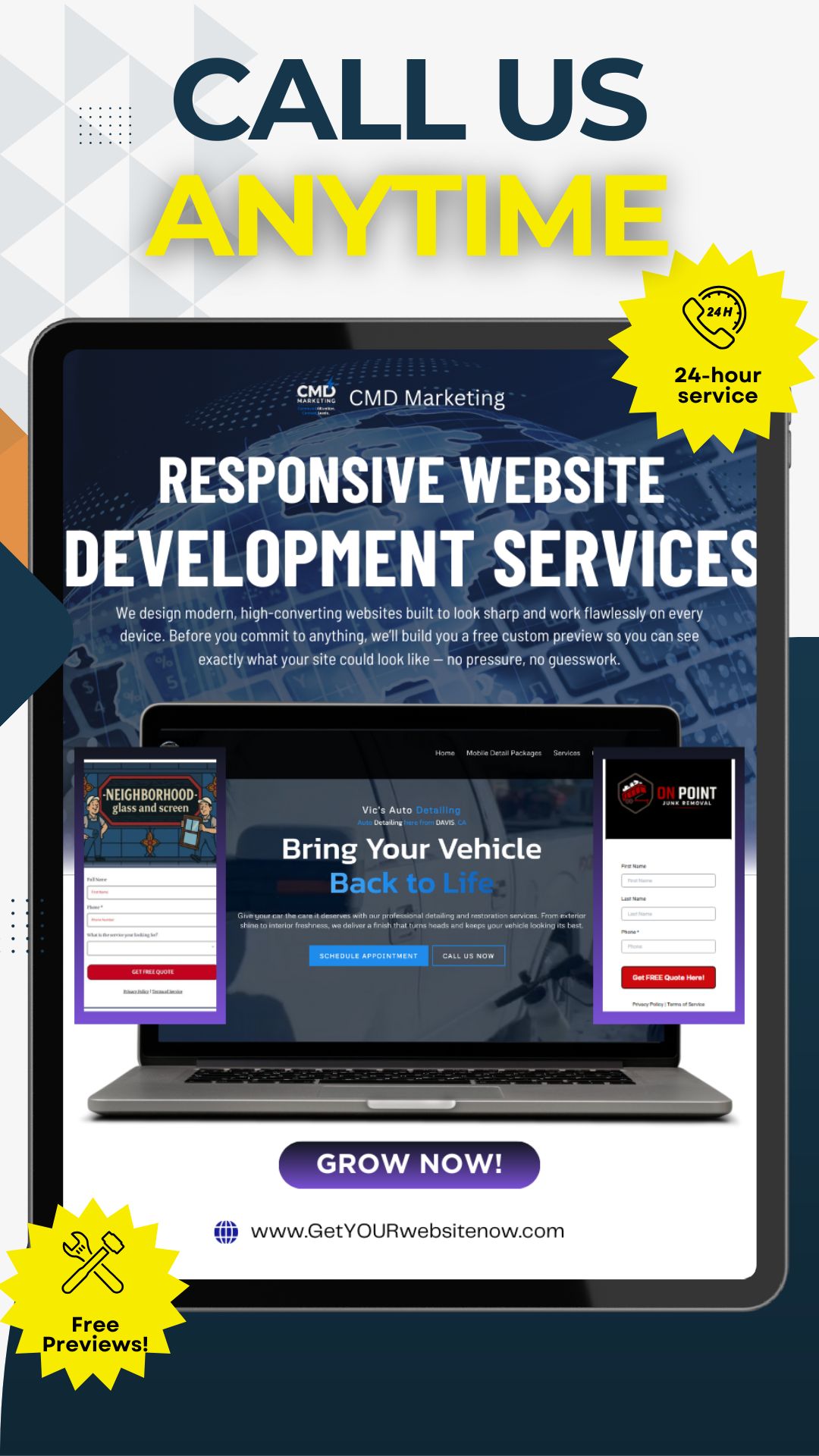 Get Free Preview for your future website with CMD marketing