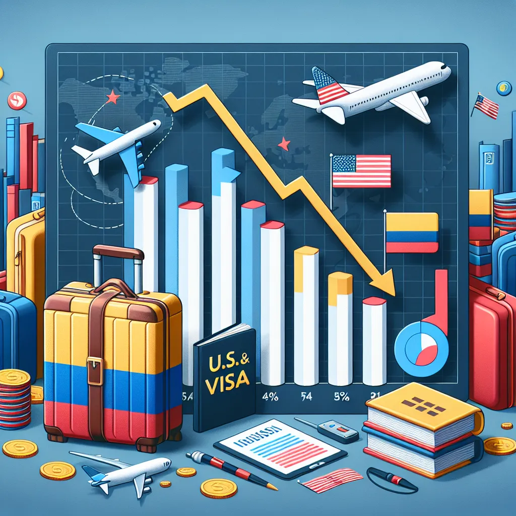 Visas de estudiantes y turismo de EE. UU. para Colombia en descenso