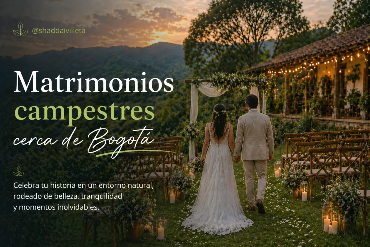 Matrimonios campestres cerca de Bogotá | Haciendas y fincas Villeta Cundinamarca