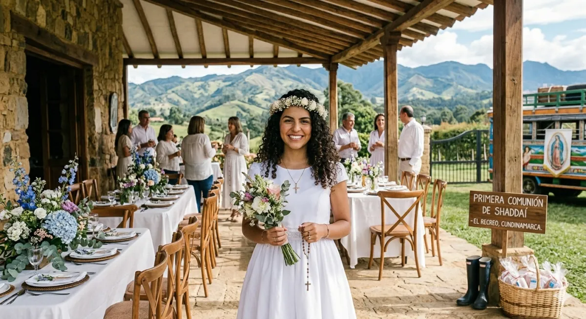 Primera comunión en finca cerca de Bogotá: la celebración que honra el sacramento Y al niño que lo recibió — sin que ninguno sacrifique al otro