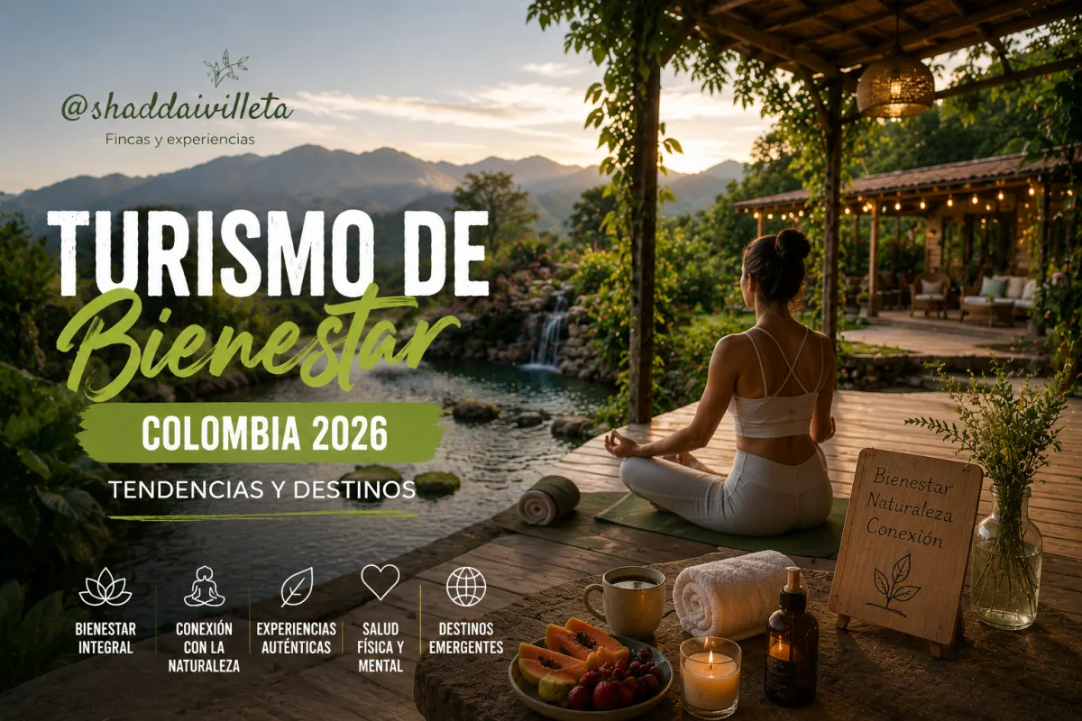 Turismo bienestar Colombia 2026 | Tendencias y destinos del 6to mercado LATAM