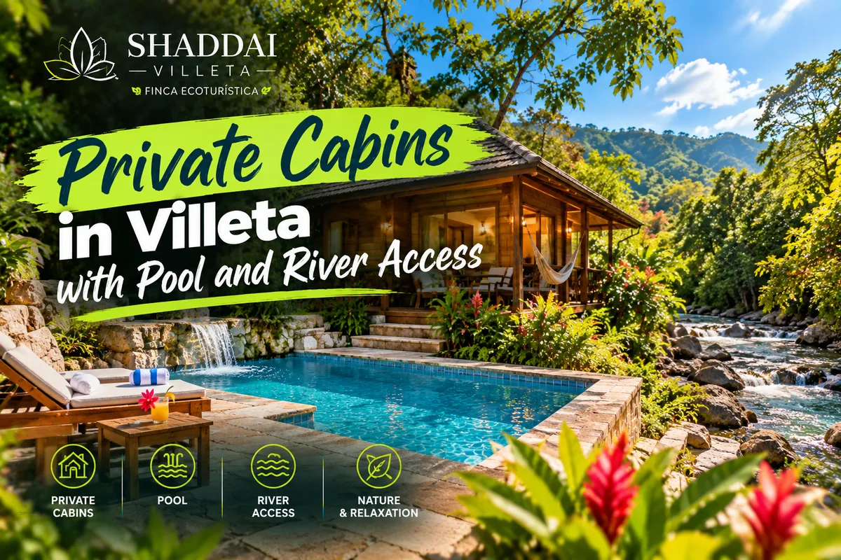 Villeta Cabins: Private Cabins with Pool and River Access