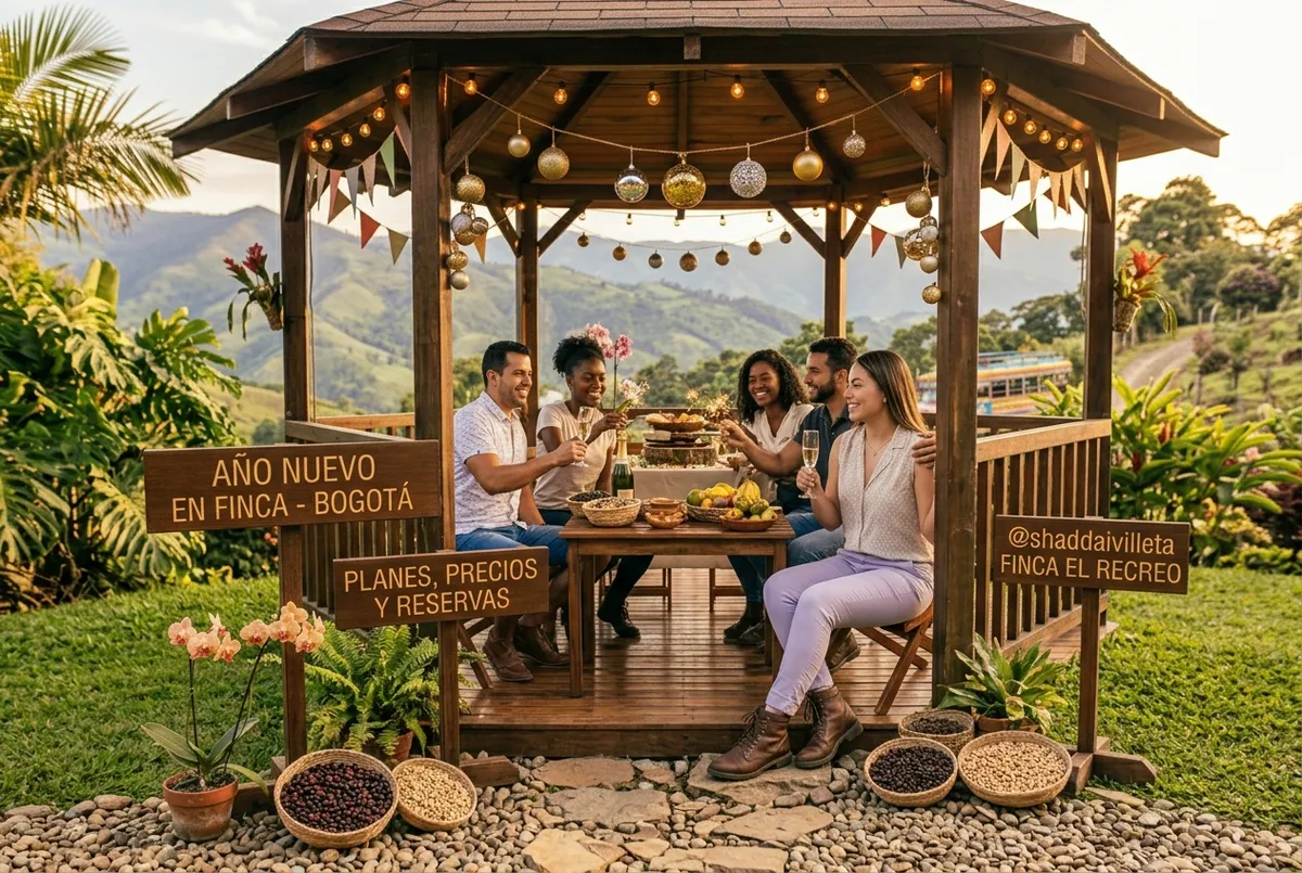 Año nuevo en finca cerca de Bogotá: planes, precios y cómo reservar | Shaddai Villeta