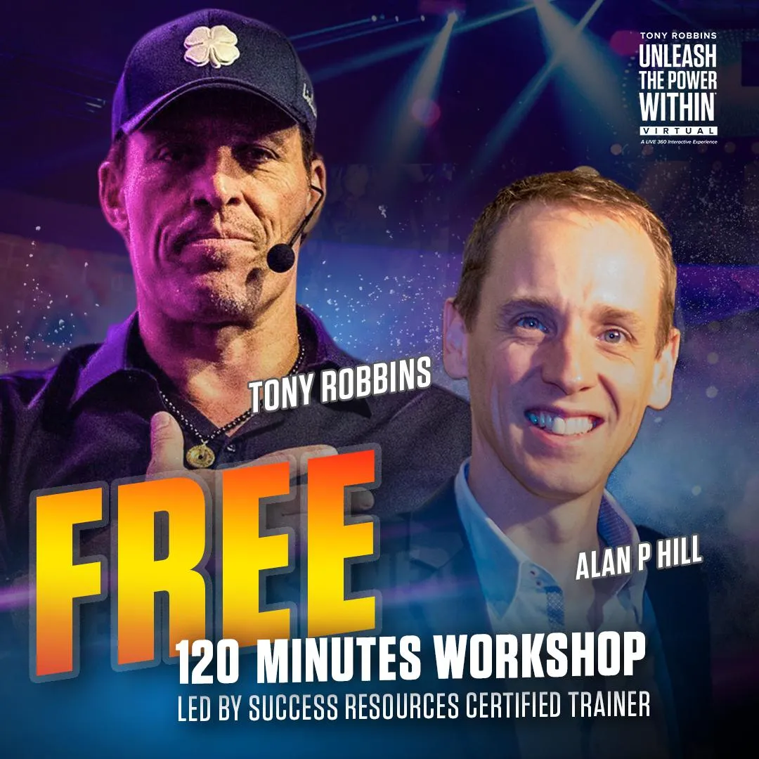 Alan P. Hill doing a workshop for Tony Robbins - Unleash The Power Within