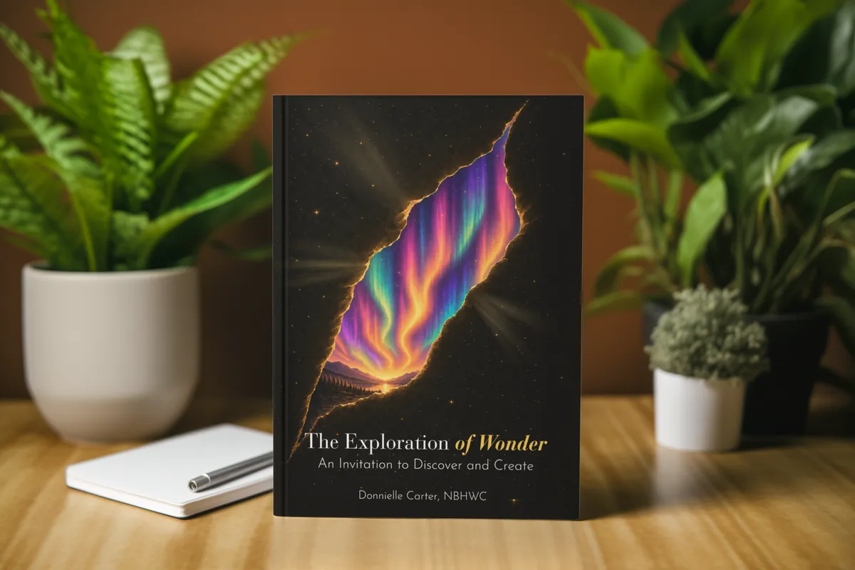 The Exploration of Wonder Book on desk