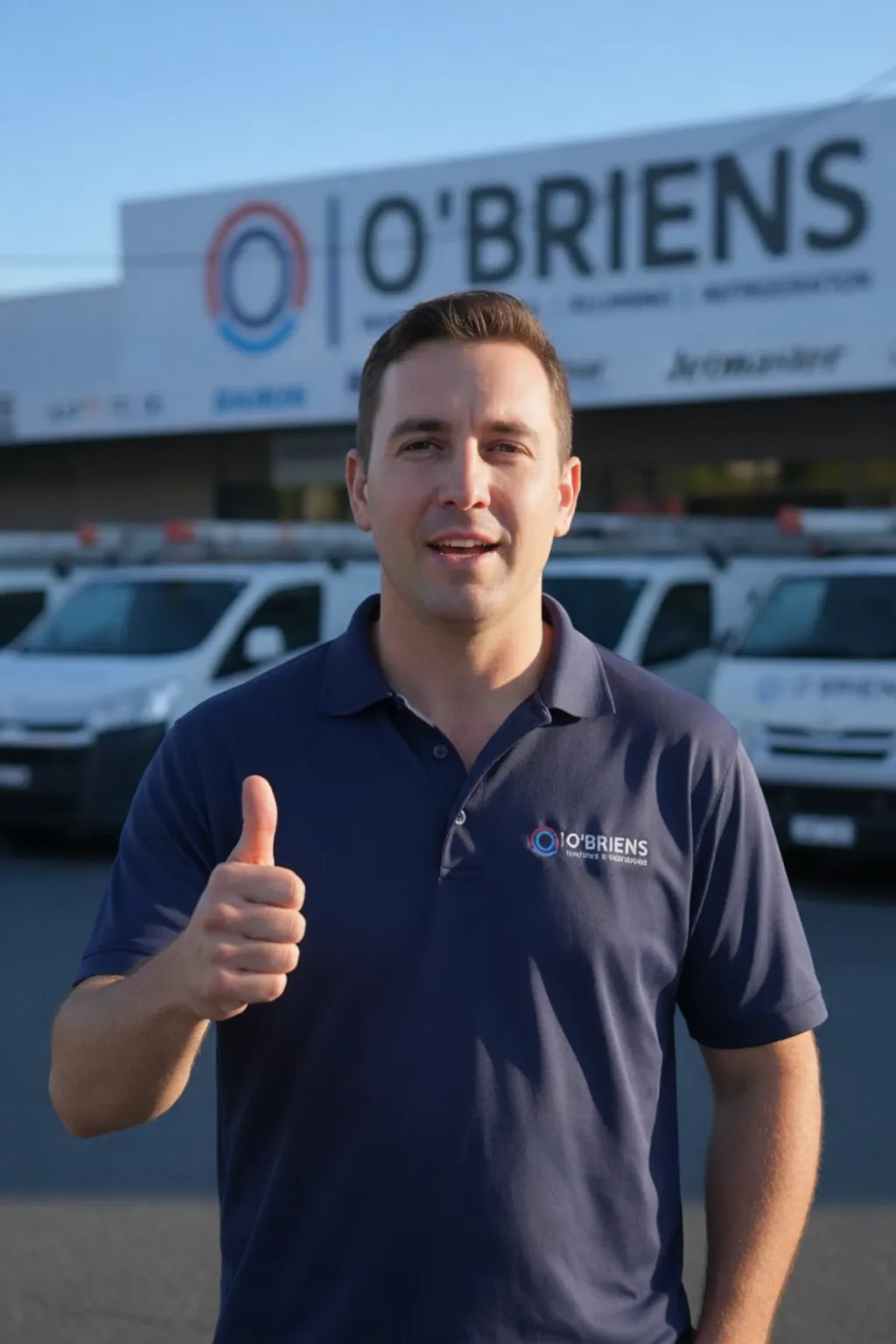 Poster promoting Braemar Dominator reverse cycle system upgrade with VEU benefits by O'Briens Plumbing