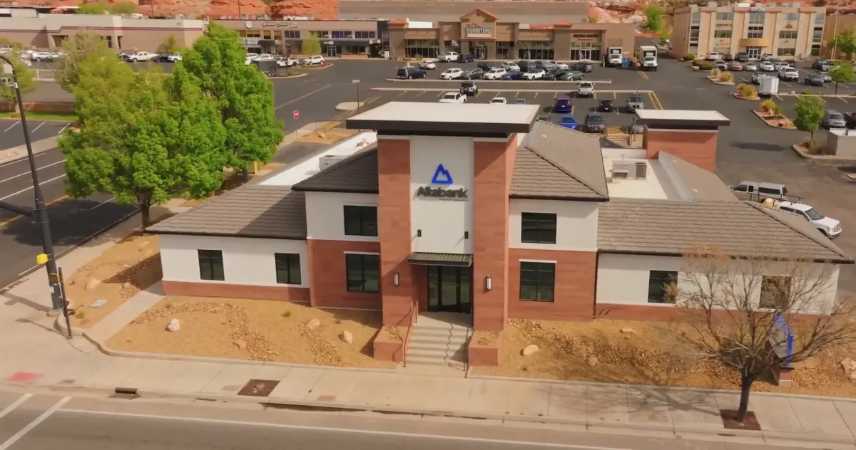 Alta Bank newly remodeled building exterior and interior