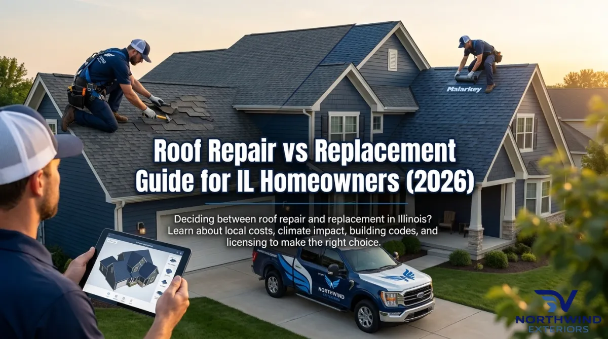 Roof Repair vs Replacement Guide for IL Homeowners (2026)