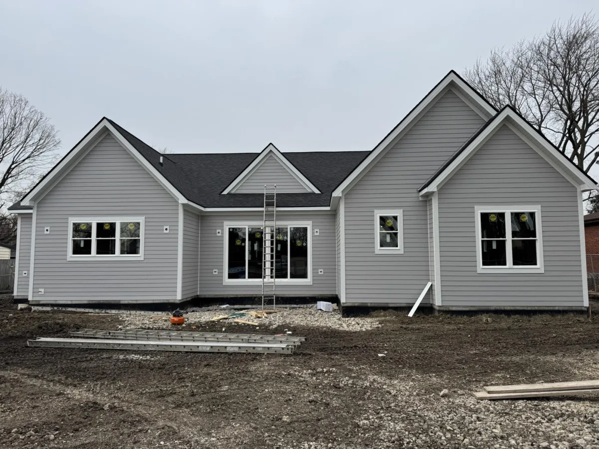 White Vinyl Window from Pella installed by Northwind Exteriors in Prospect Heights, IL.