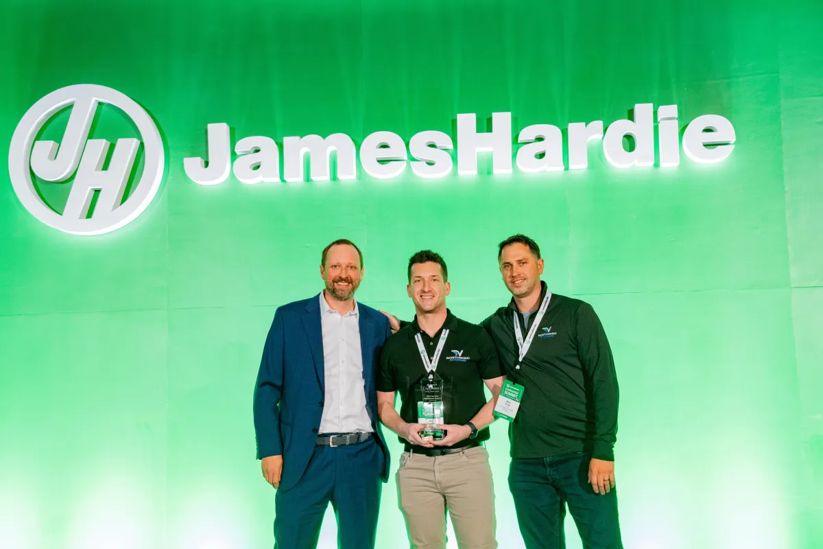 James Hardie Service Excellence Award Winners Northwind Exteriors