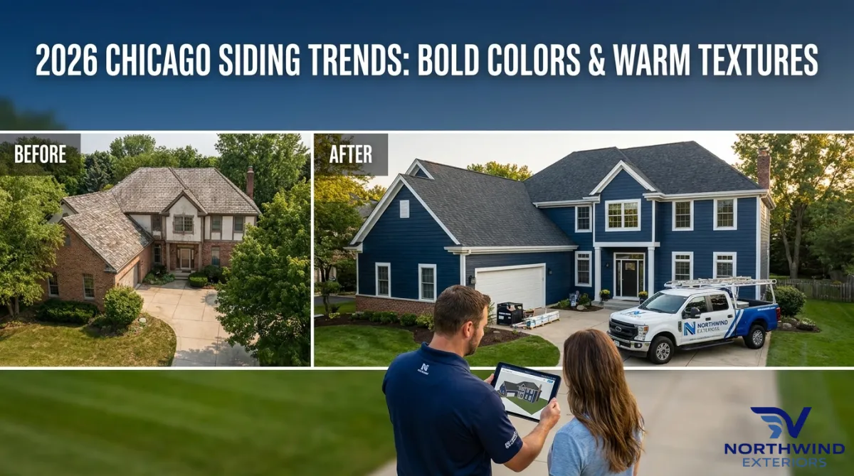 2026 Chicago Siding Trends: Bold Colors & Warm Textures
