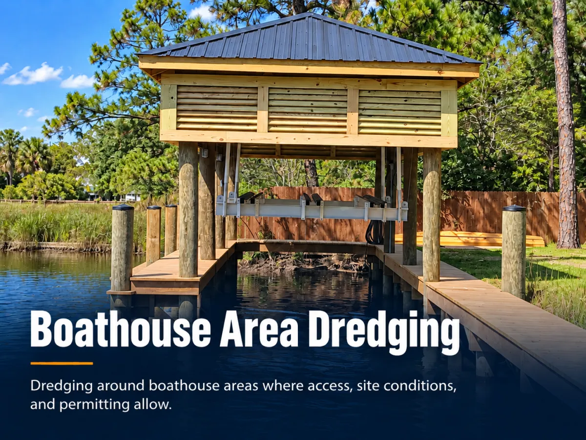 Boathouse area evaluated for waterfront dredging on the Mississippi Gulf Coast