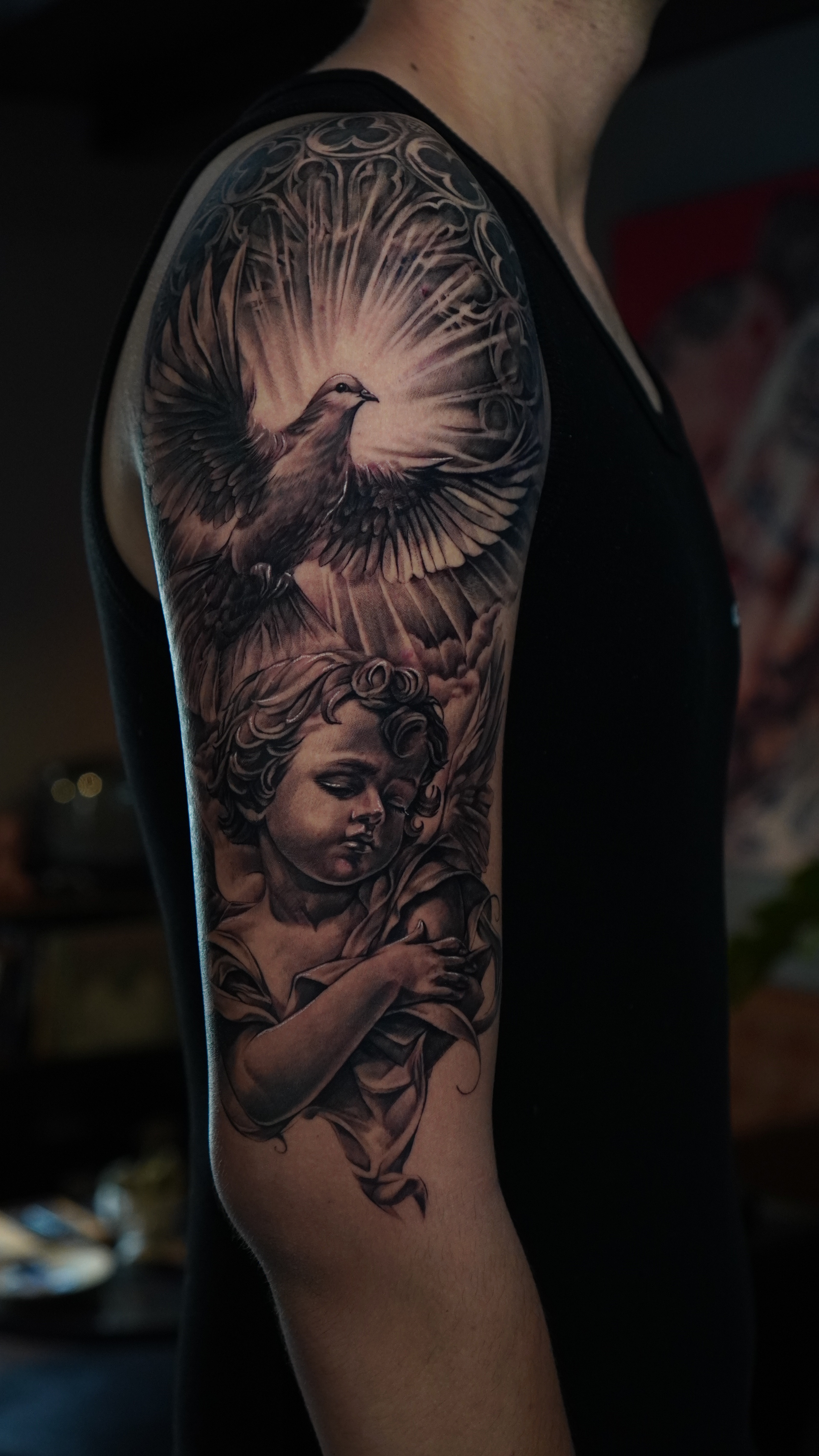 A sign that is on the side of a building