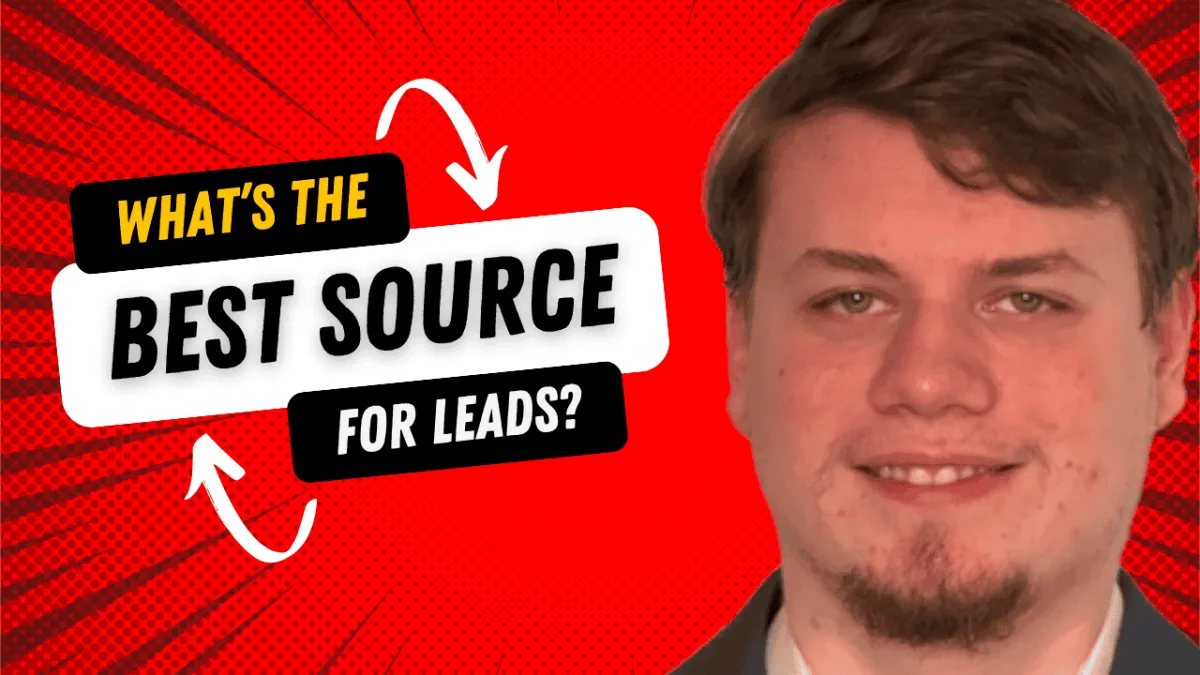 What is the best source for leads? Jack Davis Videos of course.