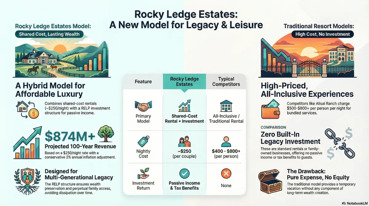 Diagram of capital transfer to RELP, highlighting Private Equity, financial benefits, and massive tax savings.