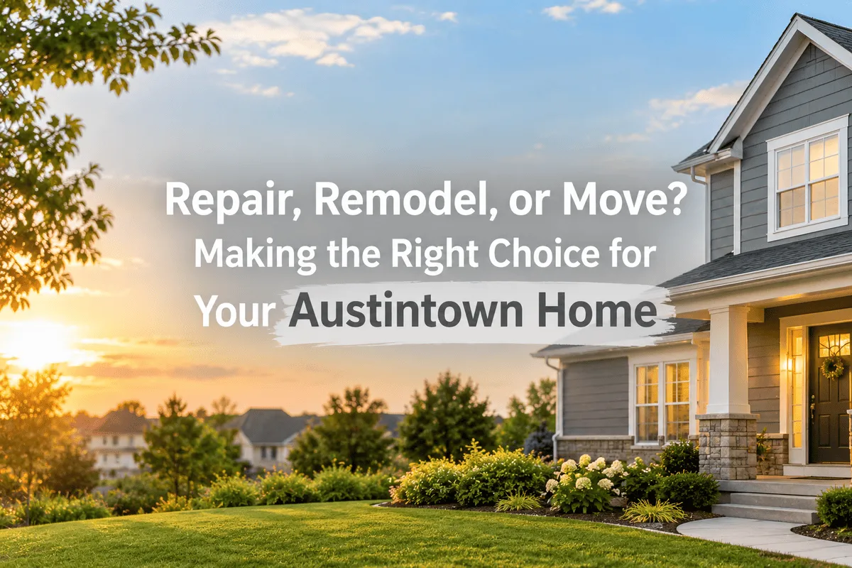 Residential home in Austintown, Ohio with a maintained exterior