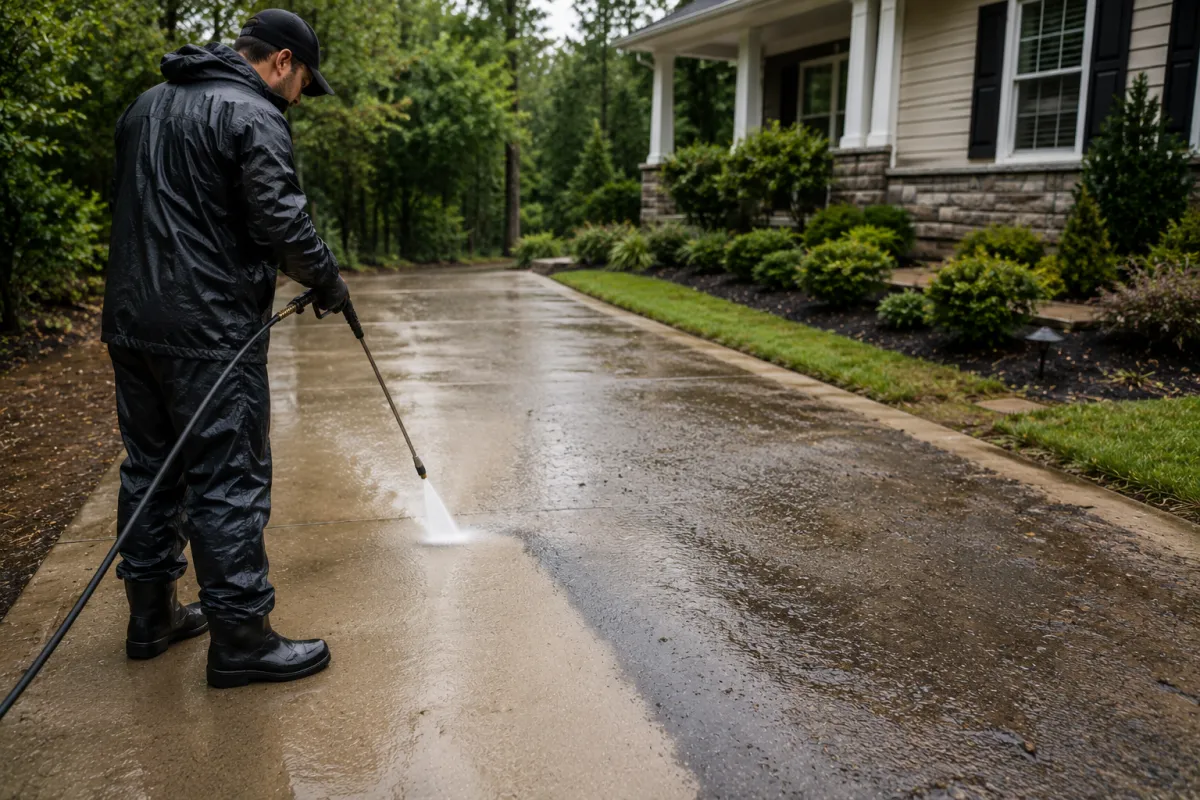  Driveway power washing service in Butler County Ohio