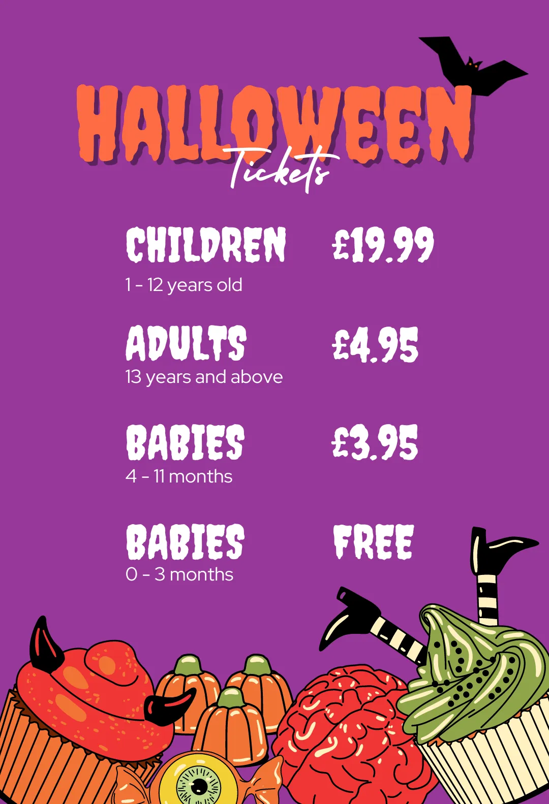 Halloween Family Fun Ticket Prices at Party and Play Funhouse