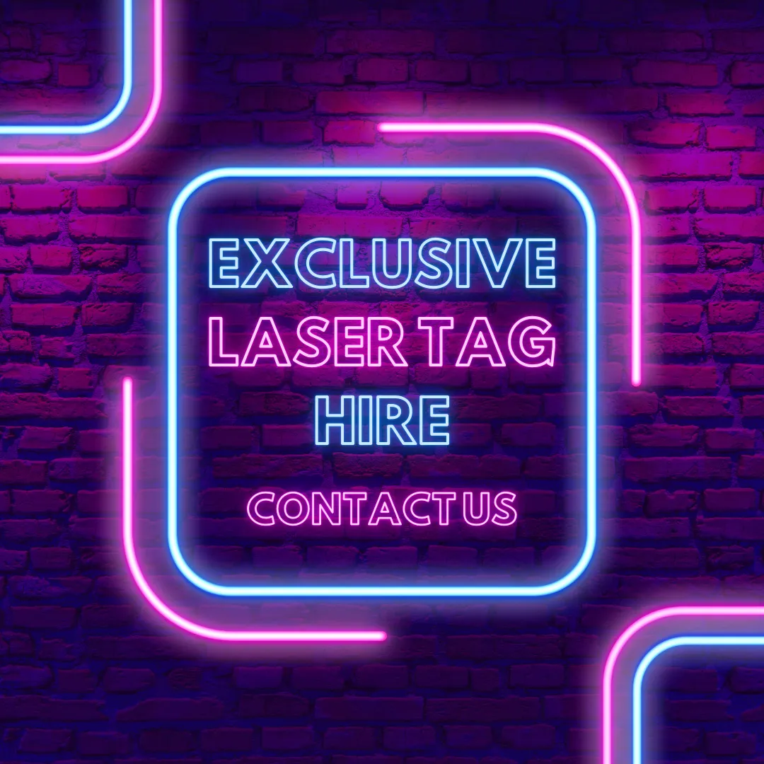 Exclusive Hire Laser Tag Advert