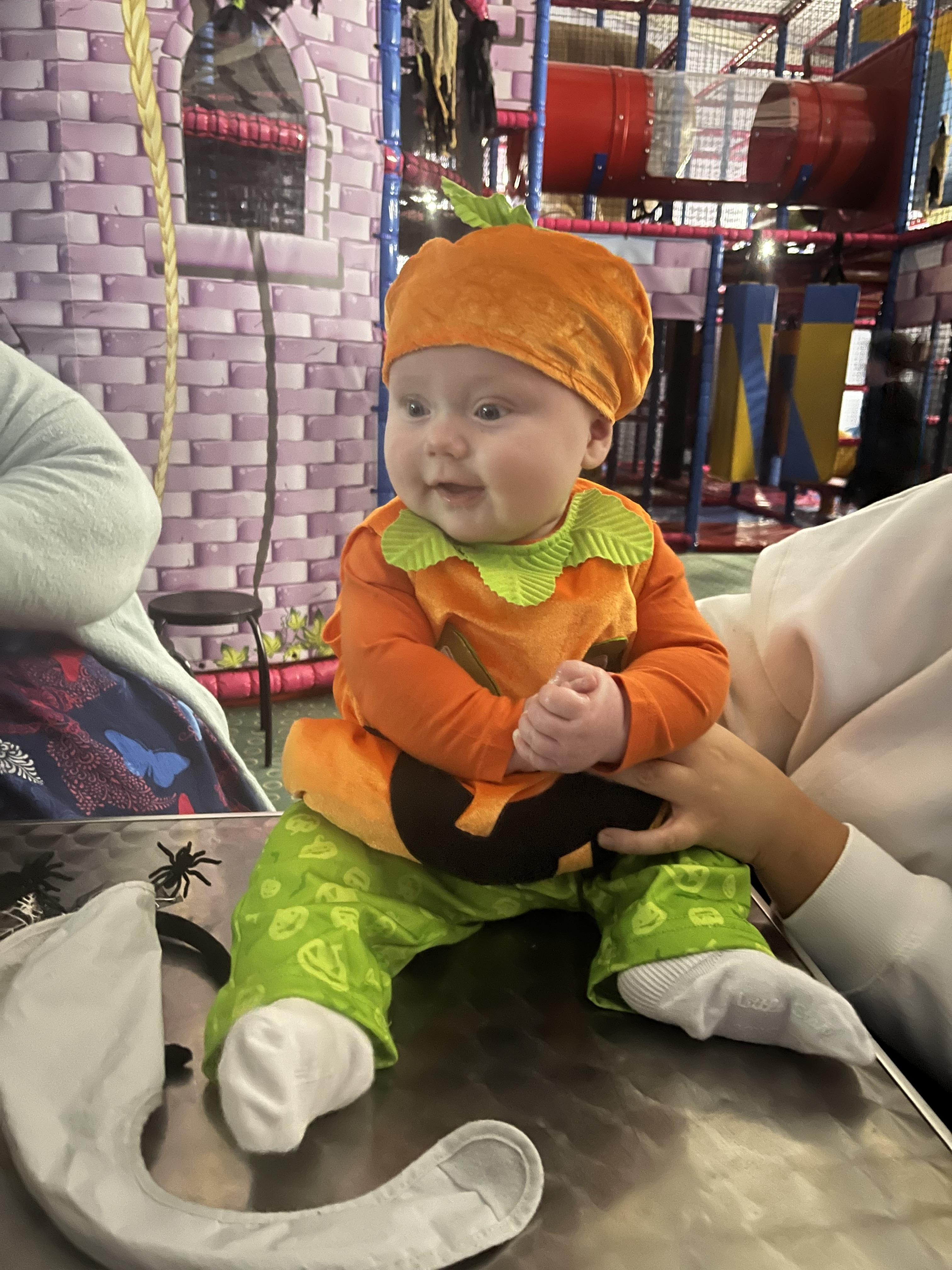 Children in friendly halloween fancy dress