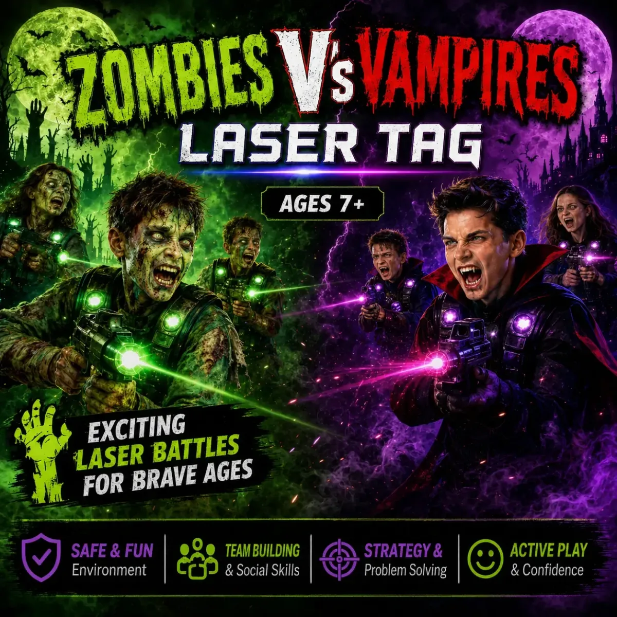 Children's Halloween Laser Tag Party