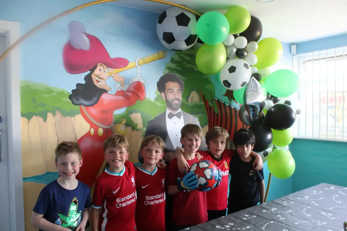 Children enjoying a birthday party