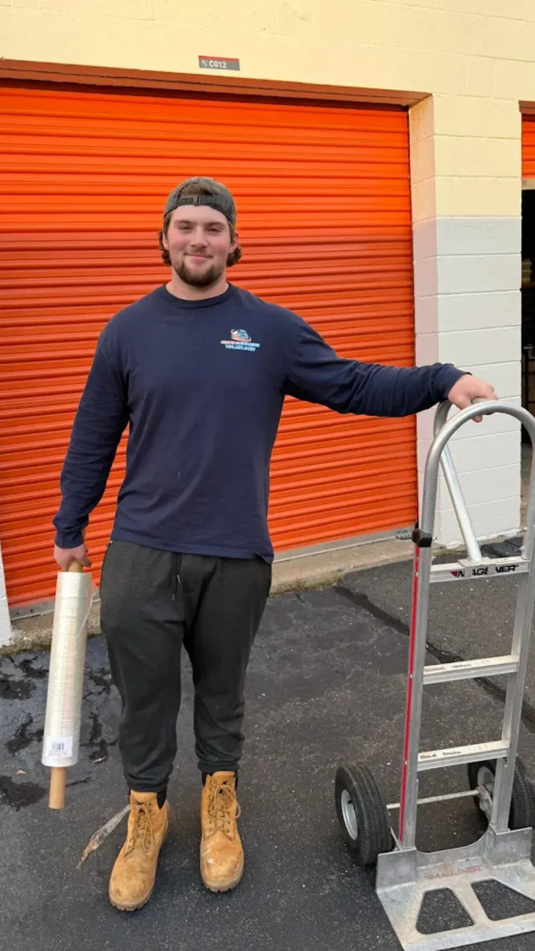 Cyan Movers team member ready for a residential move in Connecticut