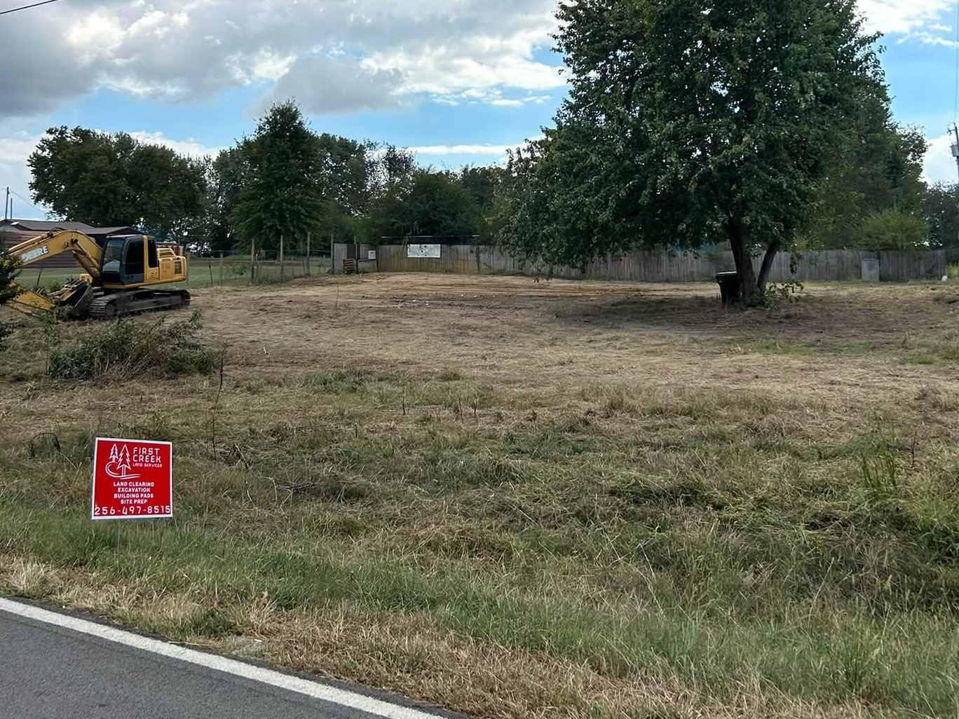Site after demolition and clearing