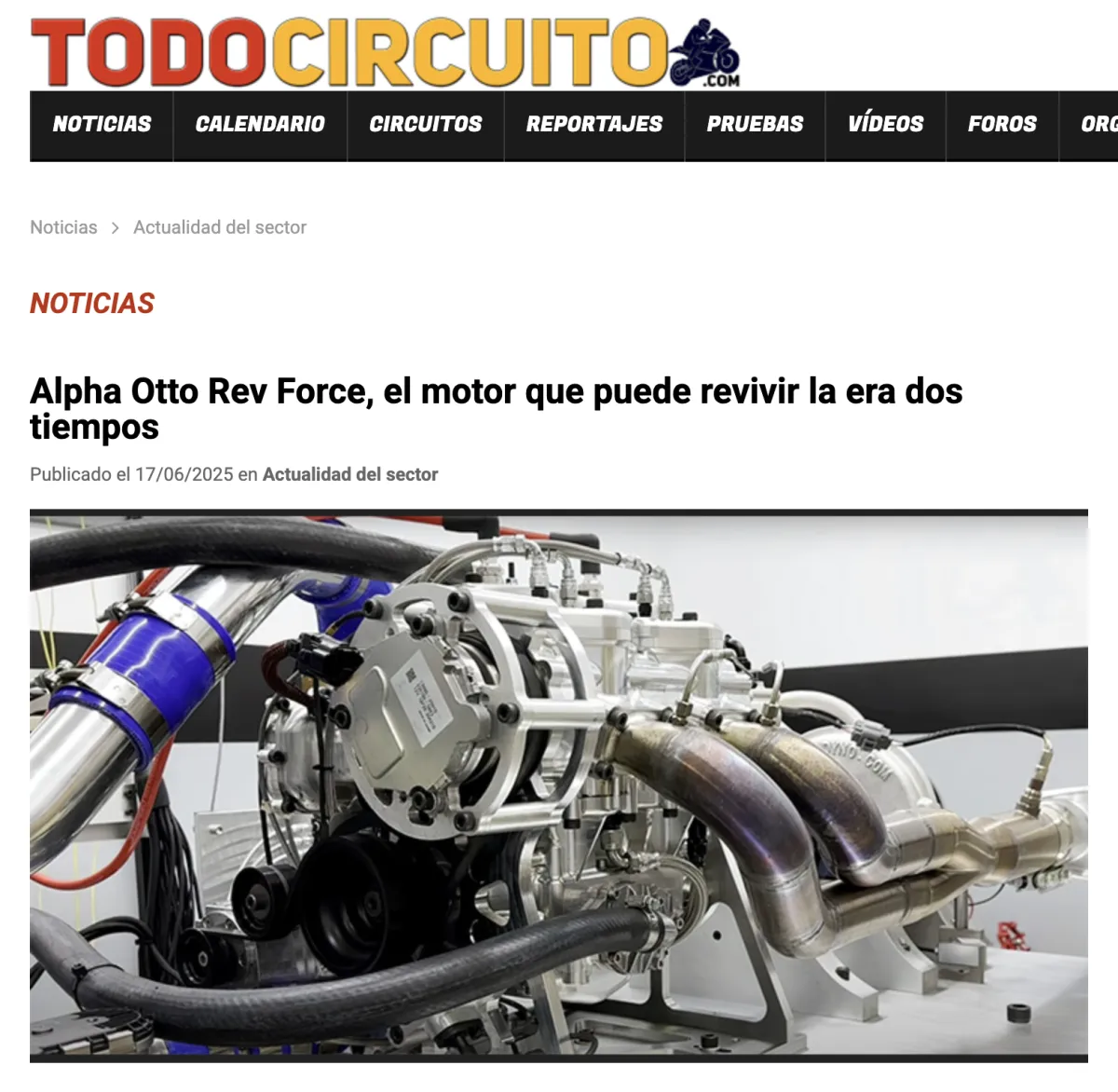 Alpha-Otto's REV Force™ Engine in TodoCircuito