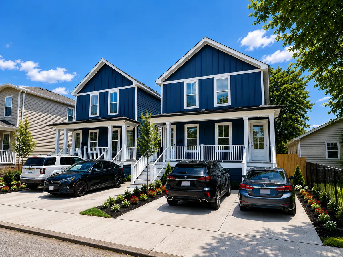 The Spain duplex model by Investment Property Builders, Greater New Orleans