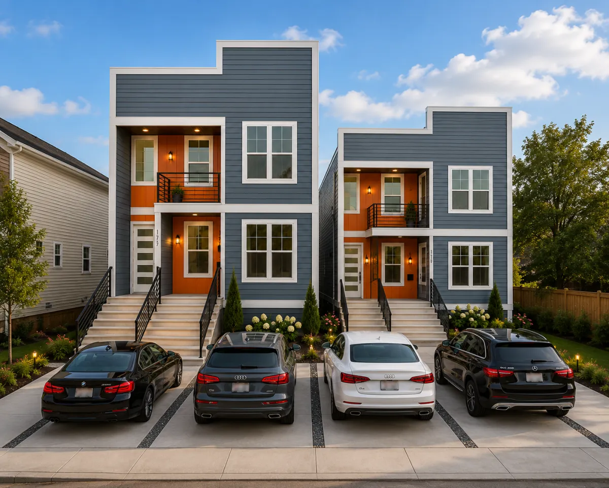 The Baja duplex model by Investment Property Builders, Greater New Orleans
