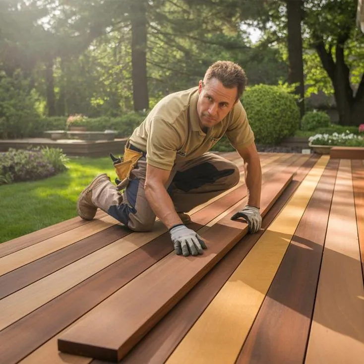 Timber decking construction for residential home in Raumati