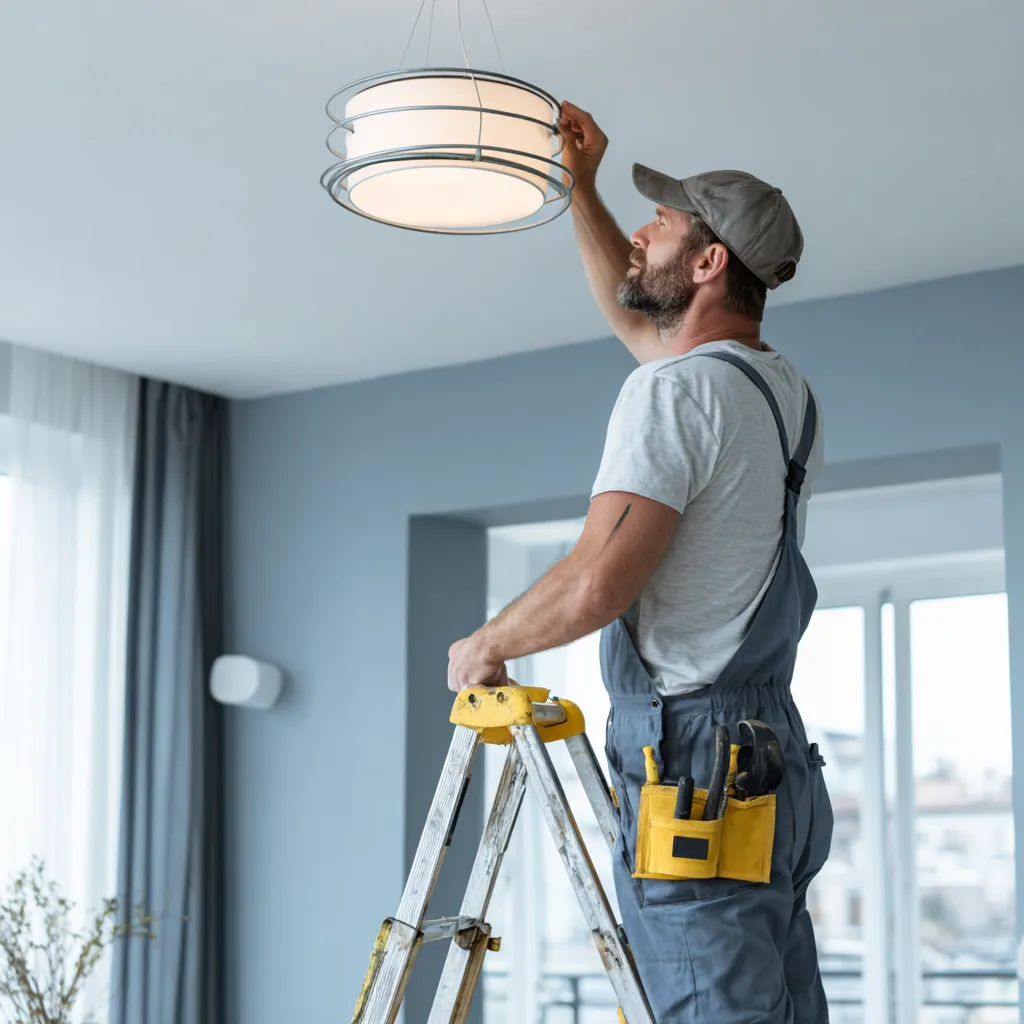 Montage einer Deckenlampe – professioneller Handwerkerservice