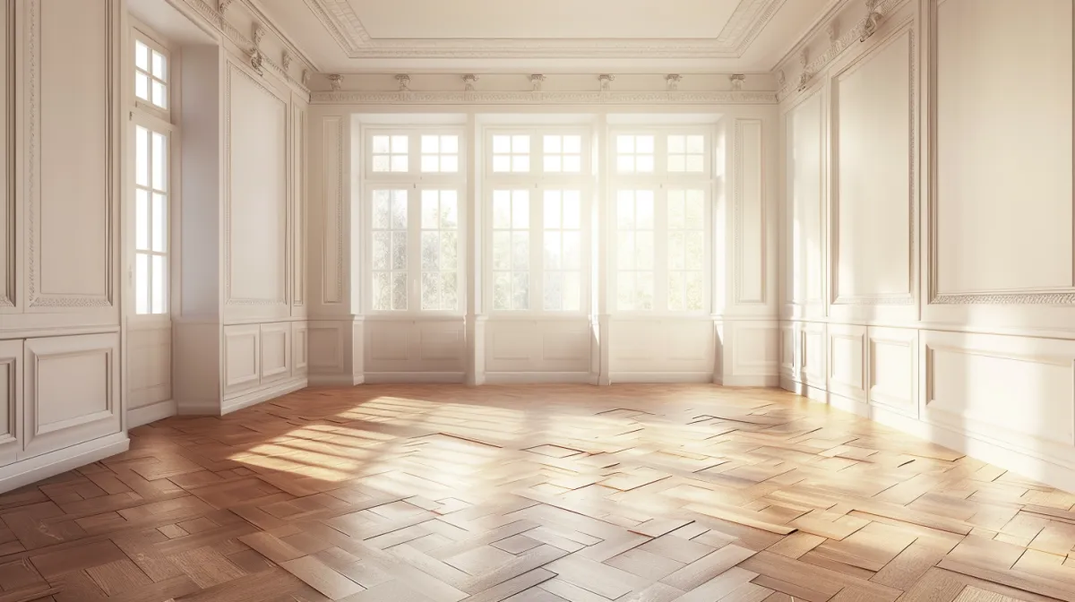 Vergleich voller Raum vor Entrümpelung und besenrein nach Übergabe - Sauber