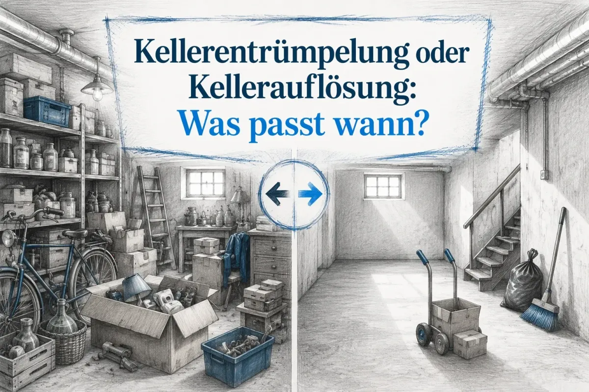 Kellerentrümpelung oder Kellerauflösung: Was passt wann?