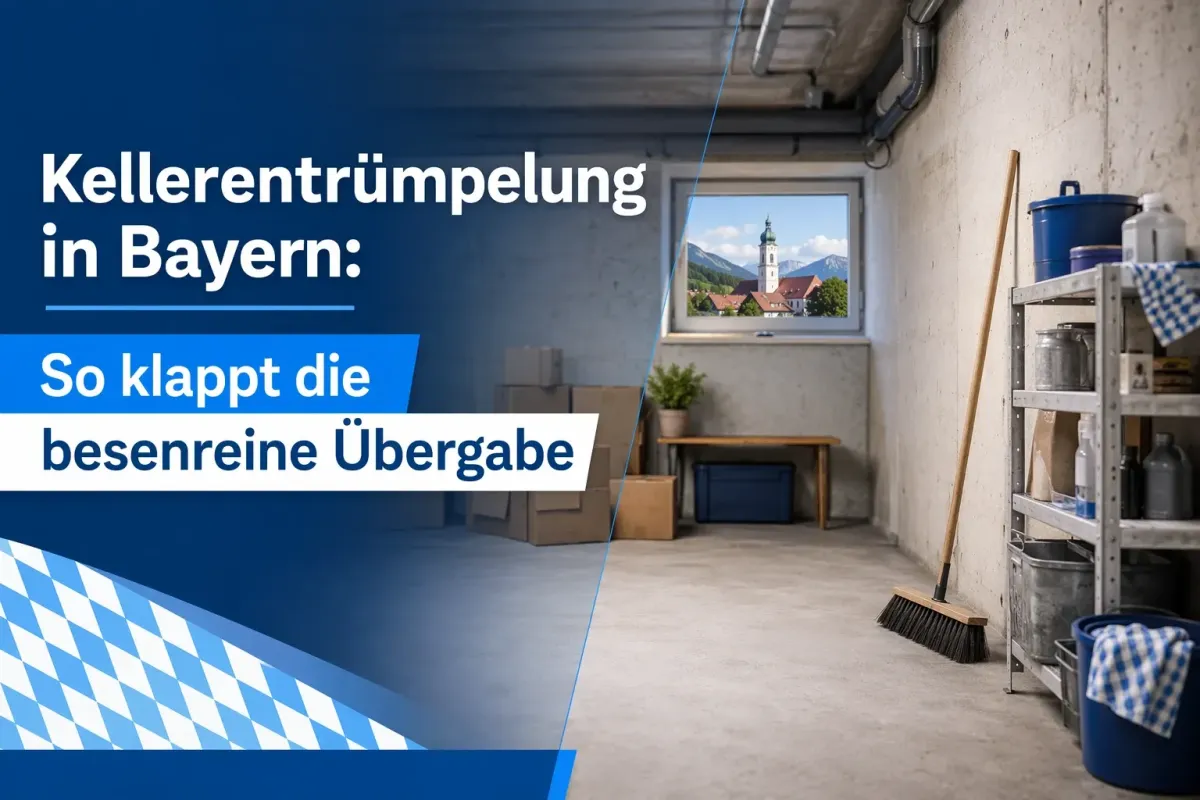 Kellerentrümpelung in Bayern: So klappt die besenreine Übergabe