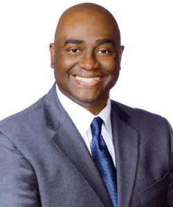 Black and white professional portrait of Scott Johnson