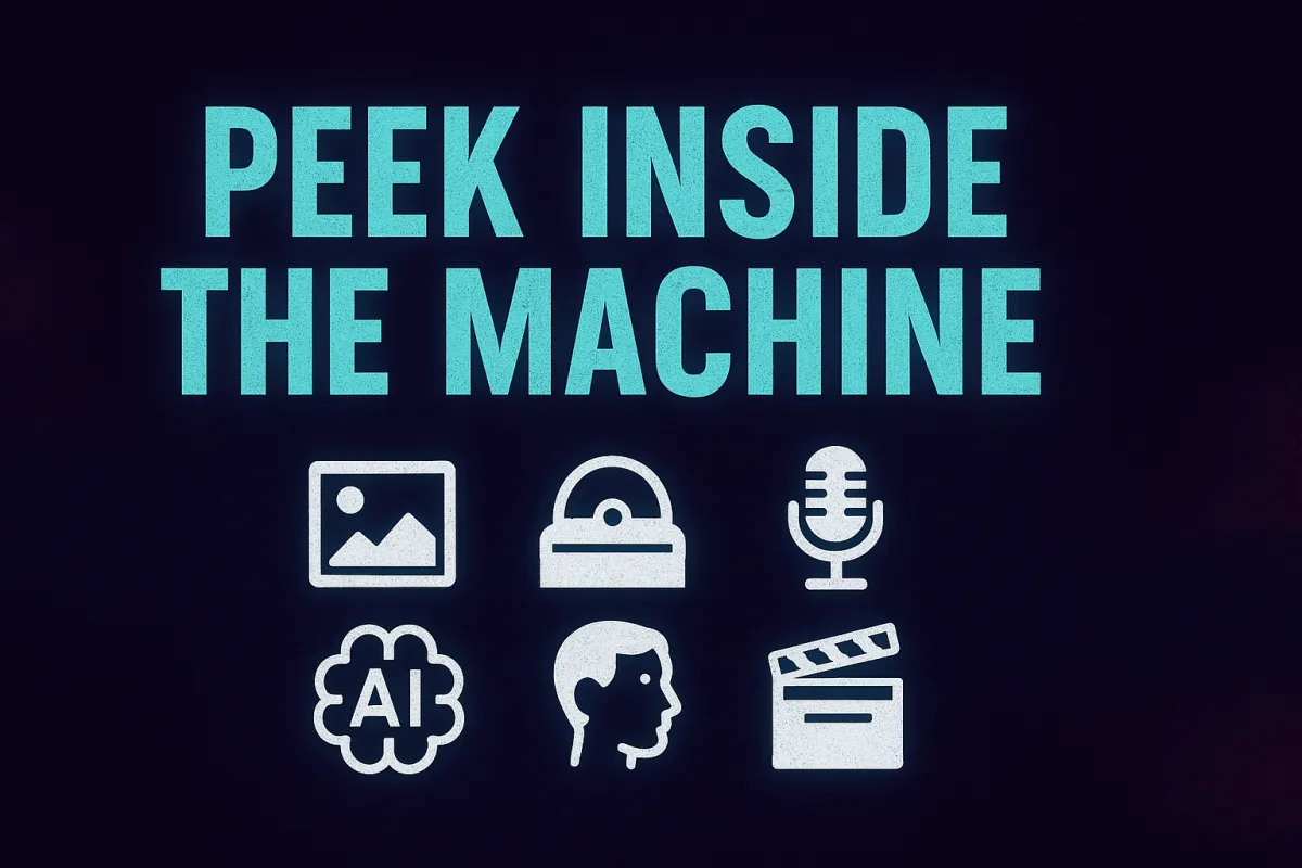 a black background with a blue wave of light