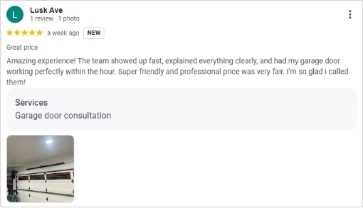 garage door company near me