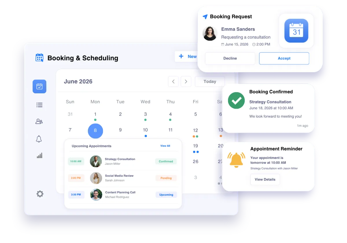 MediaTrend Pro - Booking & Scheduling