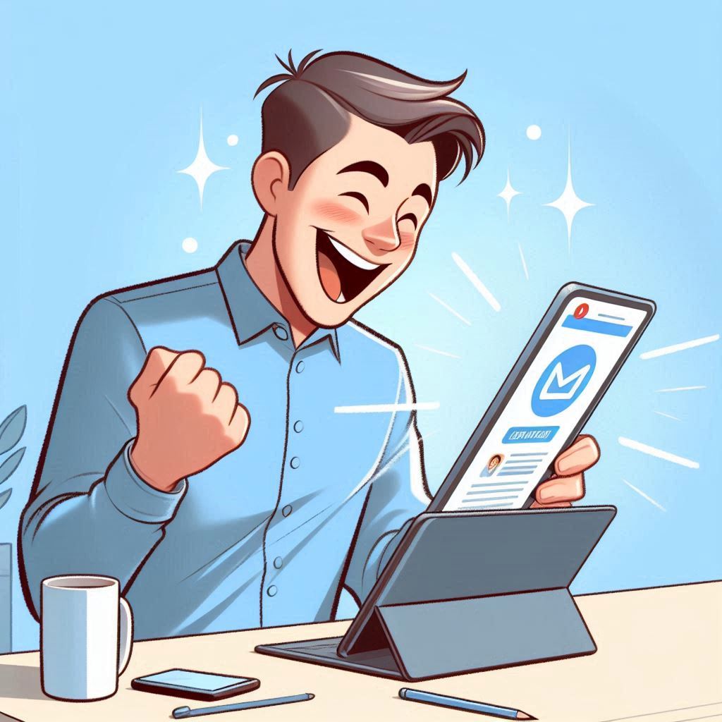 Eine selbstbewusste Inhaberin eines kleinen Geschäfts steht vor einem belebten Laden und hält ein Tablet, das positive Analysen zeigt. Im Hintergrund sind zufriedene Kunden und lebhafte Beschilderungen, die Wachstum und Gemeinschaftswirkung symbolisieren.