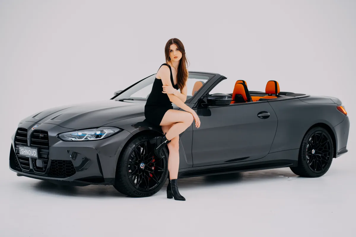 Drive in vehicle photography studio Sydney with automotive lighting