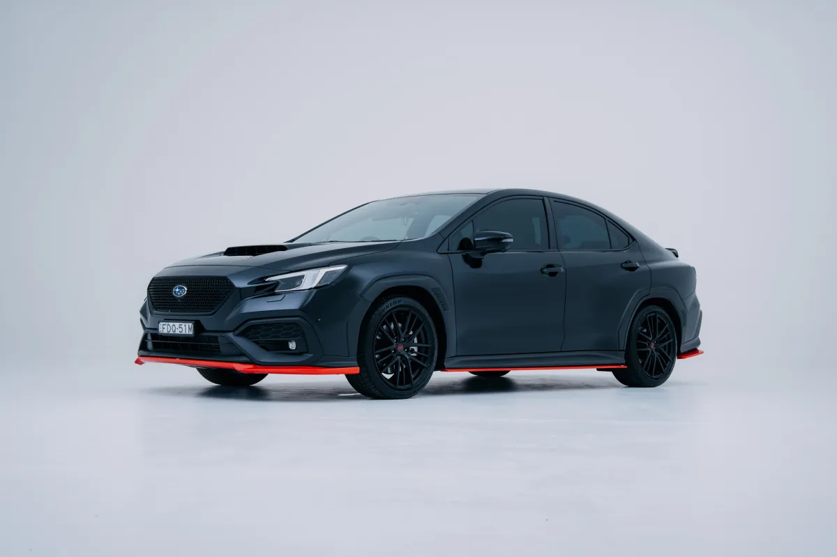 Drive in vehicle photography studio Sydney with automotive lighting